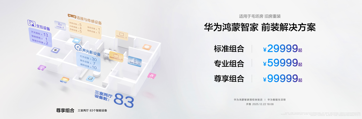 华为鸿蒙智家全新小艺管家重磅升级，智装套餐9999元起，焕新智美新生活